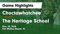 Choctawhatchee  vs The Heritage School Game Highlights - Dec. 22, 2018