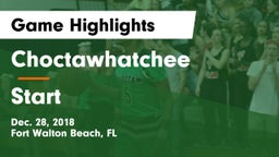 Choctawhatchee  vs Start  Game Highlights - Dec. 28, 2018