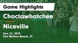 Choctawhatchee  vs Niceville  Game Highlights - Jan. 21, 2019