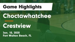 Choctawhatchee  vs Crestview  Game Highlights - Jan. 10, 2020