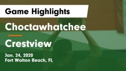 Choctawhatchee  vs Crestview  Game Highlights - Jan. 24, 2020