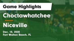 Choctawhatchee  vs Niceville  Game Highlights - Dec. 18, 2020