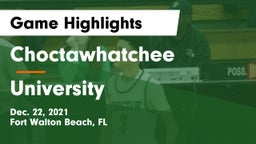 Choctawhatchee  vs University Game Highlights - Dec. 22, 2021