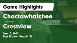 Choctawhatchee  vs Crestview  Game Highlights - Jan. 7, 2022