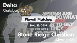 Matchup: Delta  Fo vs. Stone Ridge Christian  2016