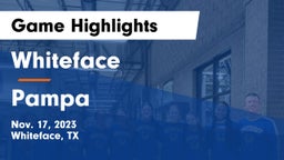 Whiteface  vs Pampa  Game Highlights - Nov. 17, 2023