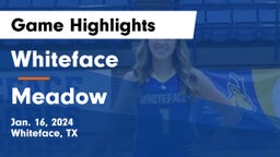 Whiteface  vs Meadow  Game Highlights - Jan. 16, 2024