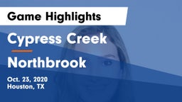 Cypress Creek  vs Northbrook  Game Highlights - Oct. 23, 2020