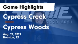 Cypress Creek  vs Cypress Woods  Game Highlights - Aug. 27, 2021