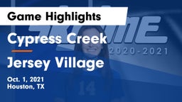 Cypress Creek  vs Jersey Village  Game Highlights - Oct. 1, 2021