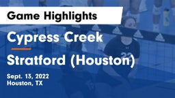 Cypress Creek  vs Stratford  (Houston) Game Highlights - Sept. 13, 2022