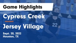 Cypress Creek  vs Jersey Village Game Highlights - Sept. 20, 2022