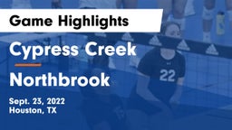 Cypress Creek  vs Northbrook  Game Highlights - Sept. 23, 2022