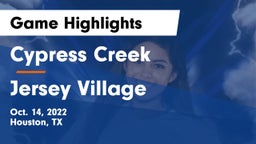 Cypress Creek  vs Jersey Village Game Highlights - Oct. 14, 2022