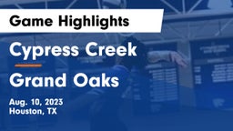 Cypress Creek  vs Grand Oaks  Game Highlights - Aug. 10, 2023