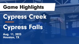 Cypress Creek  vs Cypress Falls  Game Highlights - Aug. 11, 2023