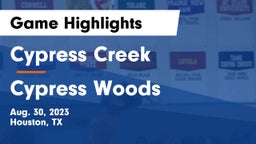 Cypress Creek  vs Cypress Woods  Game Highlights - Aug. 30, 2023