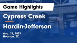 Cypress Creek  vs Hardin-Jefferson  Game Highlights - Aug. 26, 2023