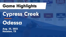 Cypress Creek  vs Odessa  Game Highlights - Aug. 25, 2023