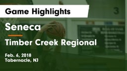 Seneca  vs Timber Creek Regional  Game Highlights - Feb. 6, 2018