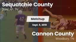 Matchup: Sequatchie County vs. Cannon County  2019