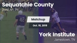 Matchup: Sequatchie County vs. York Institute 2019