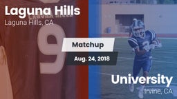 Matchup: Laguna Hills High vs. University  2018