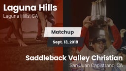 Matchup: Laguna Hills High vs. Saddleback Valley Christian  2019