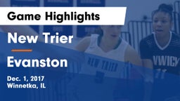 New Trier  vs Evanston  Game Highlights - Dec. 1, 2017