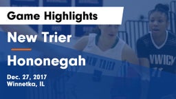 New Trier  vs Hononegah  Game Highlights - Dec. 27, 2017
