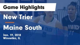 New Trier  vs Maine South  Game Highlights - Jan. 19, 2018