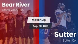 Matchup: Bear River High vs. Sutter  2016