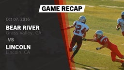 Recap: Bear River  vs. Lincoln  2016