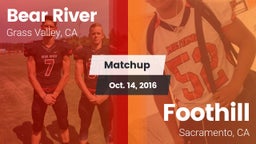Matchup: Bear River High vs. Foothill  2016