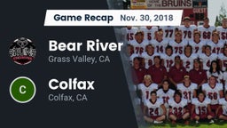 Recap: Bear River  vs. Colfax  2018