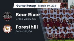 Recap: Bear River  vs. Foresthill  2021