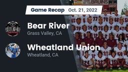 Recap: Bear River  vs. Wheatland Union  2022