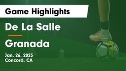De La Salle  vs Granada  Game Highlights - Jan. 26, 2023