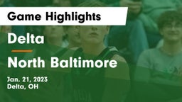 Delta  vs North Baltimore  Game Highlights - Jan. 21, 2023