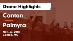 Canton  vs Palmyra  Game Highlights - Nov. 30, 2018