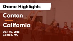 Canton  vs California  Game Highlights - Dec. 28, 2018