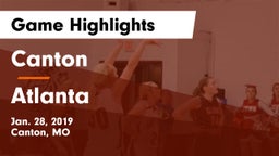 Canton  vs Atlanta Game Highlights - Jan. 28, 2019
