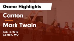 Canton  vs Mark Twain  Game Highlights - Feb. 4, 2019