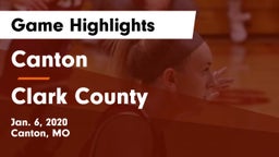 Canton  vs Clark County  Game Highlights - Jan. 6, 2020