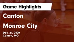 Canton  vs Monroe City Game Highlights - Dec. 21, 2020