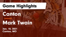 Canton  vs Mark Twain Game Highlights - Jan. 18, 2021
