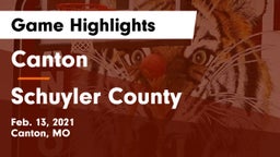 Canton  vs Schuyler County Game Highlights - Feb. 13, 2021