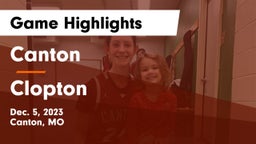 Canton  vs Clopton   Game Highlights - Dec. 5, 2023