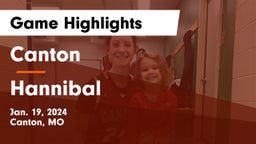 Canton  vs Hannibal  Game Highlights - Jan. 19, 2024