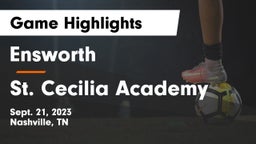 Ensworth  vs St. Cecilia Academy  Game Highlights - Sept. 21, 2023